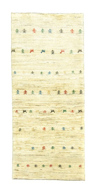 Gabbeh Teppich - Perser 184 x 82 cm - beige