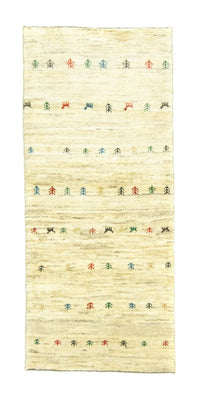 Gabbeh Teppich - Perser 184 x 82 cm - beige