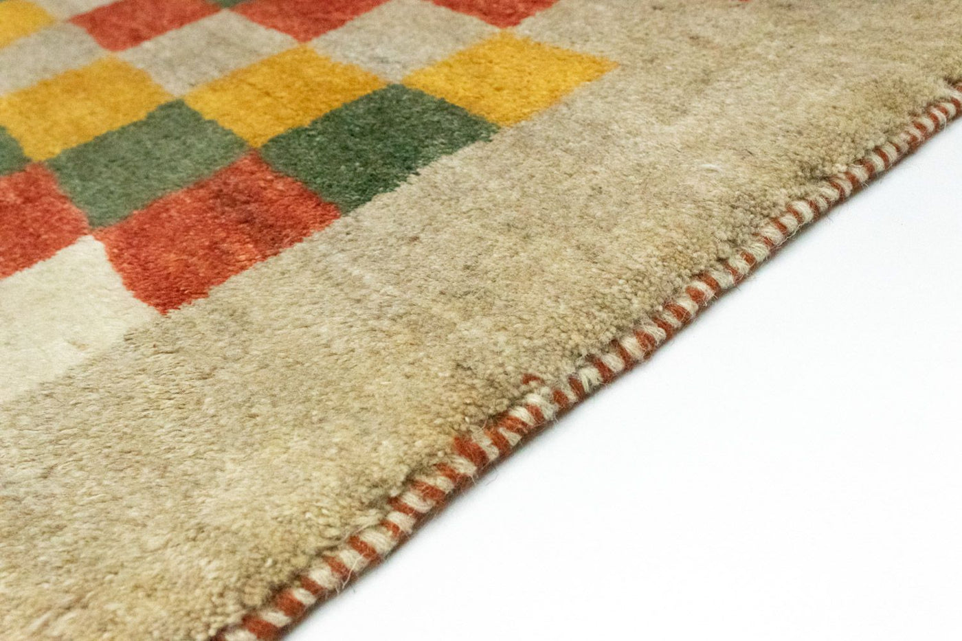 Gabbeh Persisch Teppich 135x103cm - Perserteppich Wollteppich