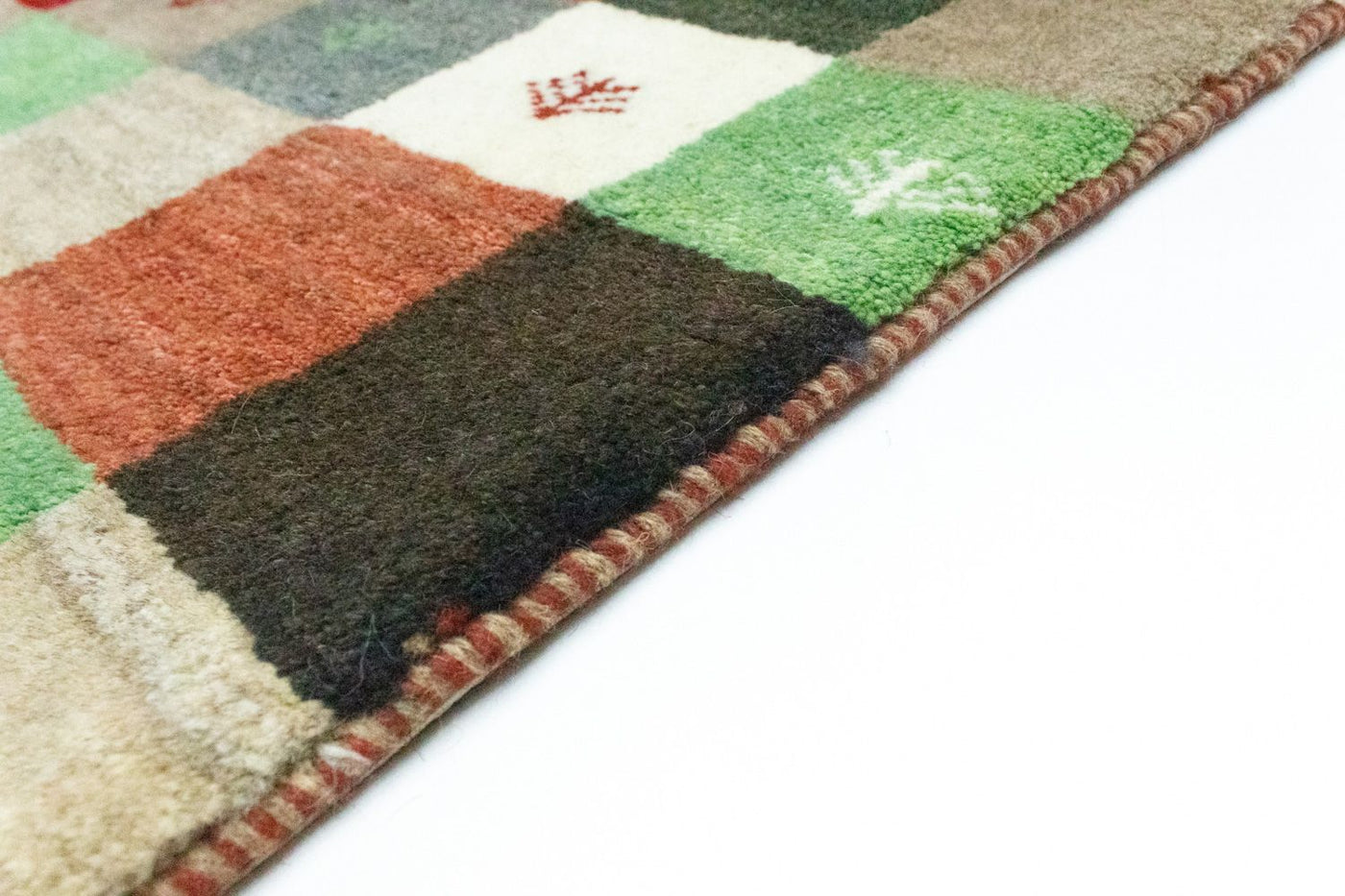 Gabbeh Teppich - Perser 134 x 100 cm - bunt