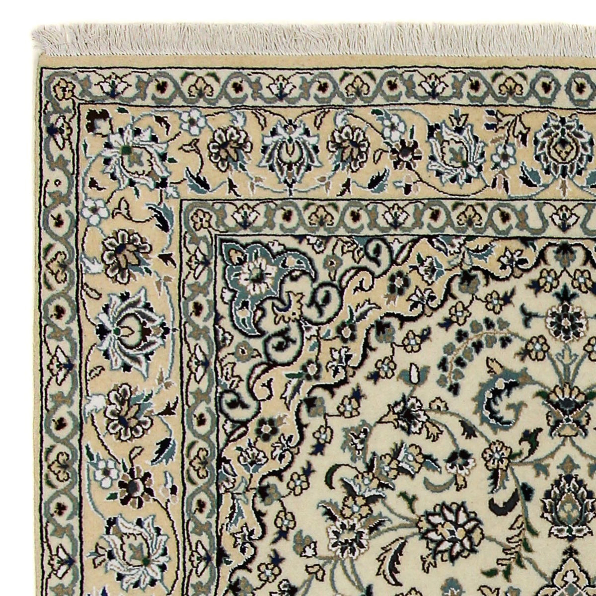Perserteppich - Nain - Royal 246 x 154 cm Wohnzimmer Teppich