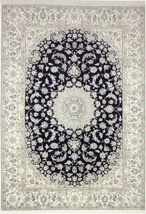 Perserteppich - Nain - Royal - 345 x 246 cm - dunkelblau