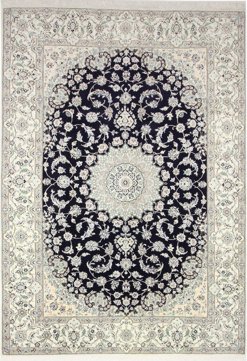Perserteppich - Nain - Royal - 345 x 246 cm - dunkelblau