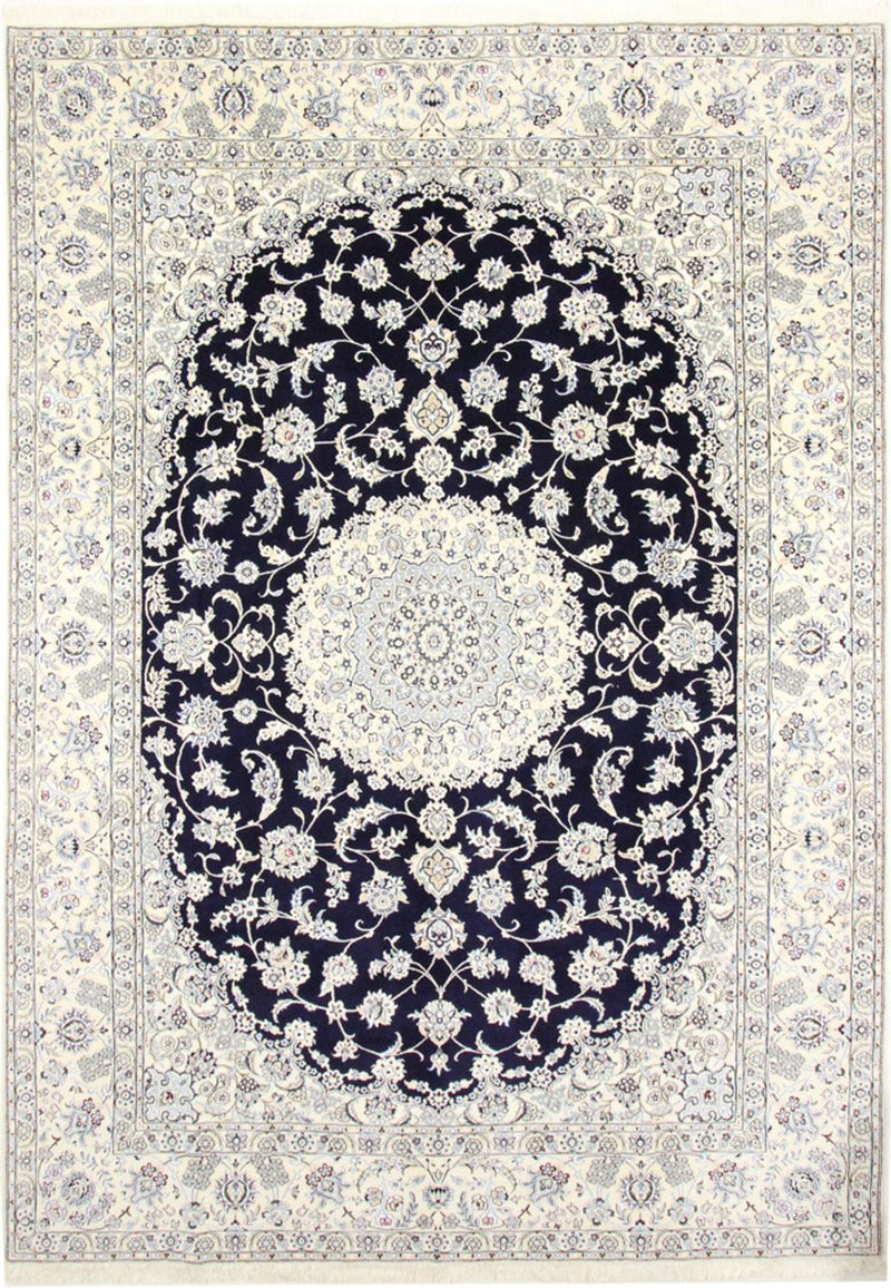Perserteppich - Nain - Royal - 350 x 246 cm - dunkelblau