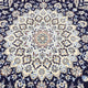Perserteppich - Nain - Royal rund  - 260 x 260 cm - dunkelblau