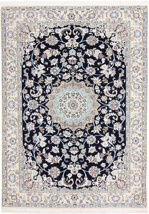 Perserteppich - Nain - Royal - 206 x 147 cm - weinrot