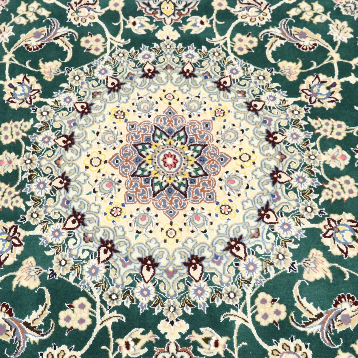 Perserteppich - Nain - Royal - 257 x 158 cm - grün
