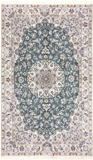 Perserteppich - Nain - Royal - 259 x 156 cm - grün