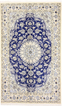 Perserteppich - Nain - Royal - 244 x 146 cm - blau