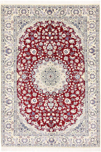 Perserteppich - Nain - Royal - 218 x 156 cm - rot