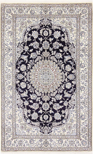 Perserteppich - Nain - Royal - 249 x 155 cm - dunkelblau