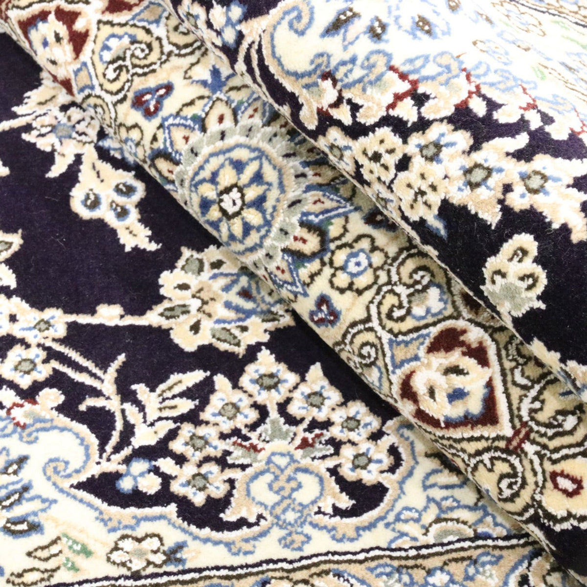 Perserteppich - Nain - Royal - 249 x 155 cm - dunkelblau