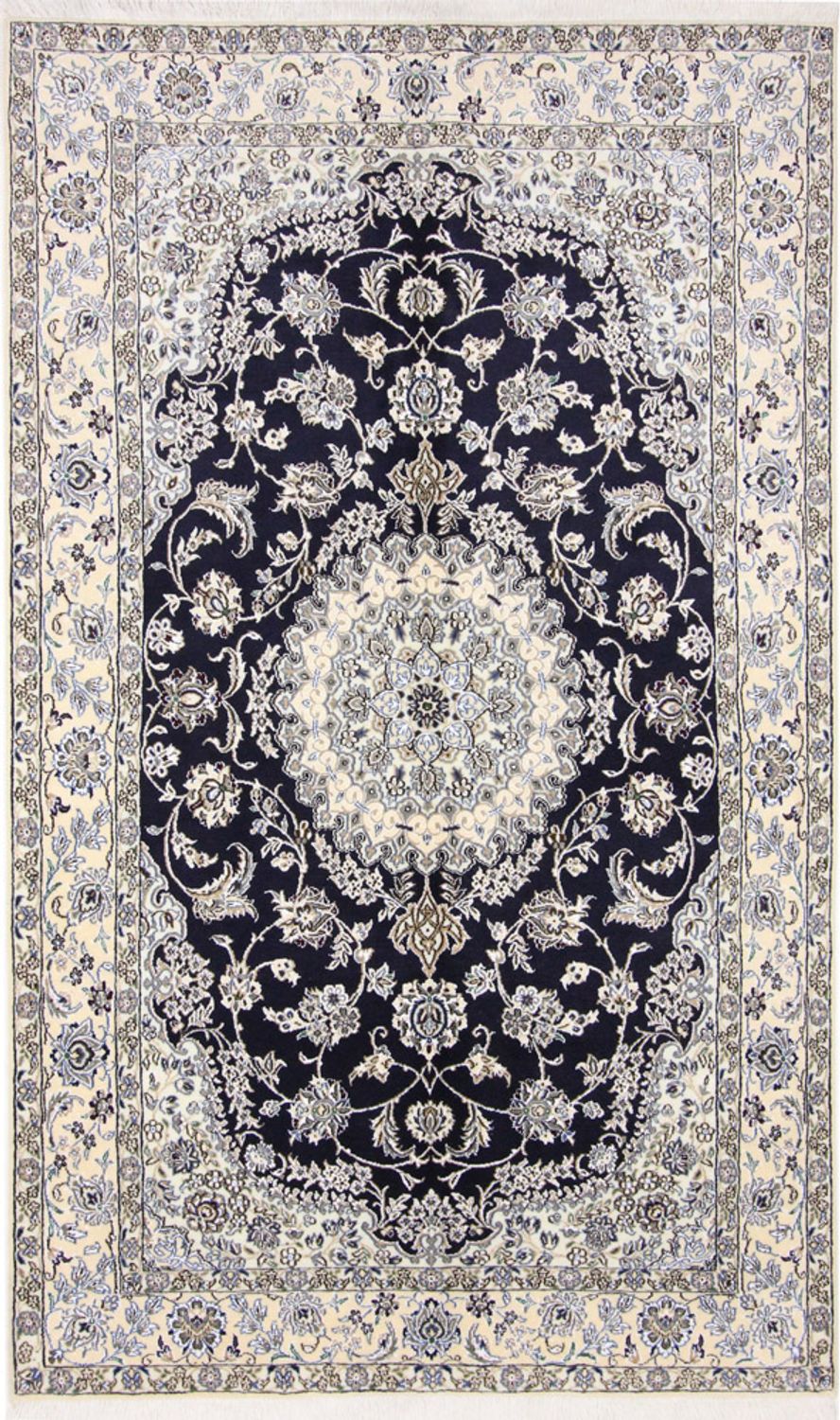 Perserteppich - Nain - Royal - 255 x 154 cm - dunkelblau