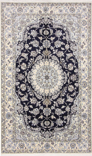 Perserteppich - Nain - Royal - 255 x 154 cm - dunkelblau