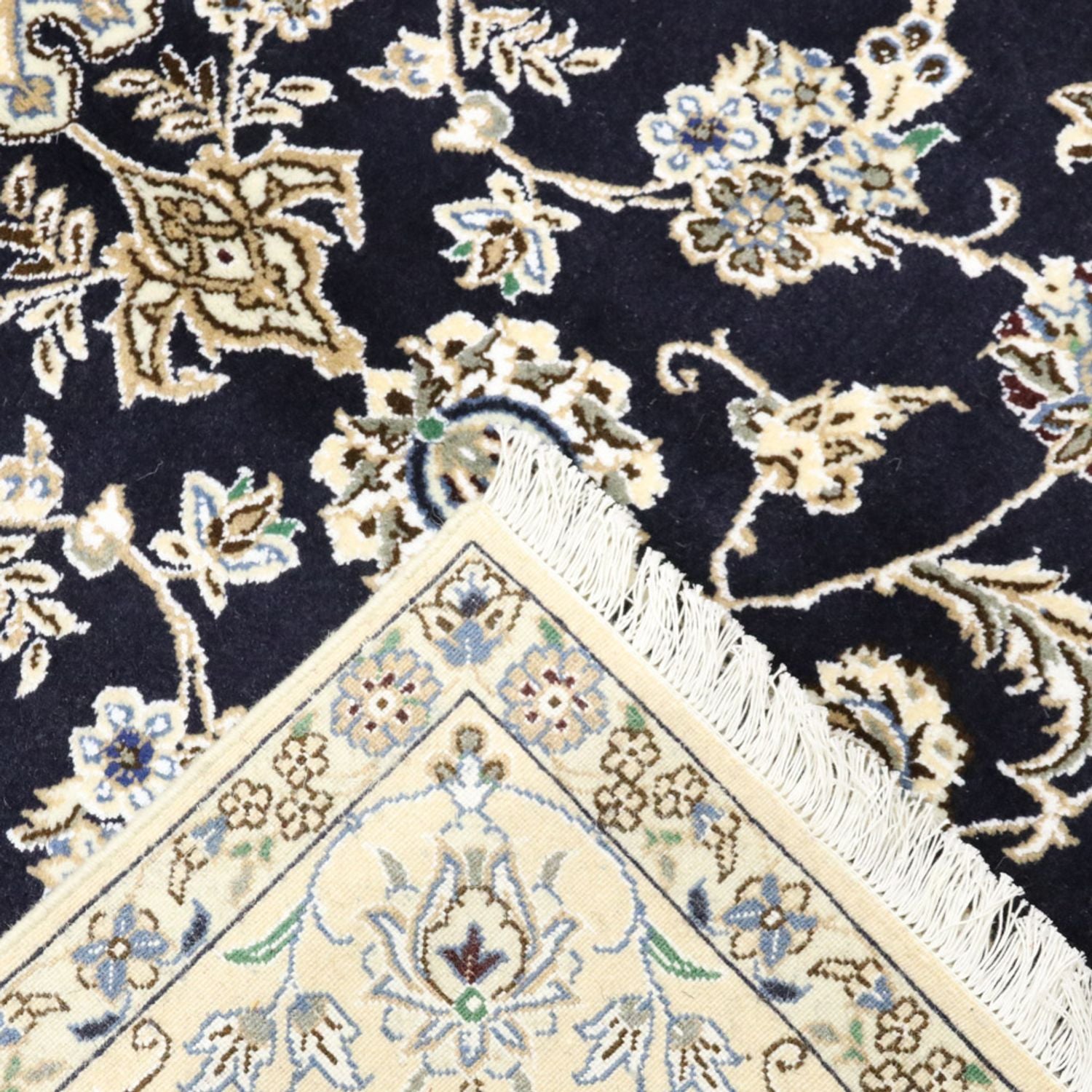 Perserteppich - Nain - Royal - 255 x 154 cm - dunkelblau