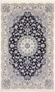 Perserteppich - Nain - Royal - 247 x 156 cm - dunkelblau