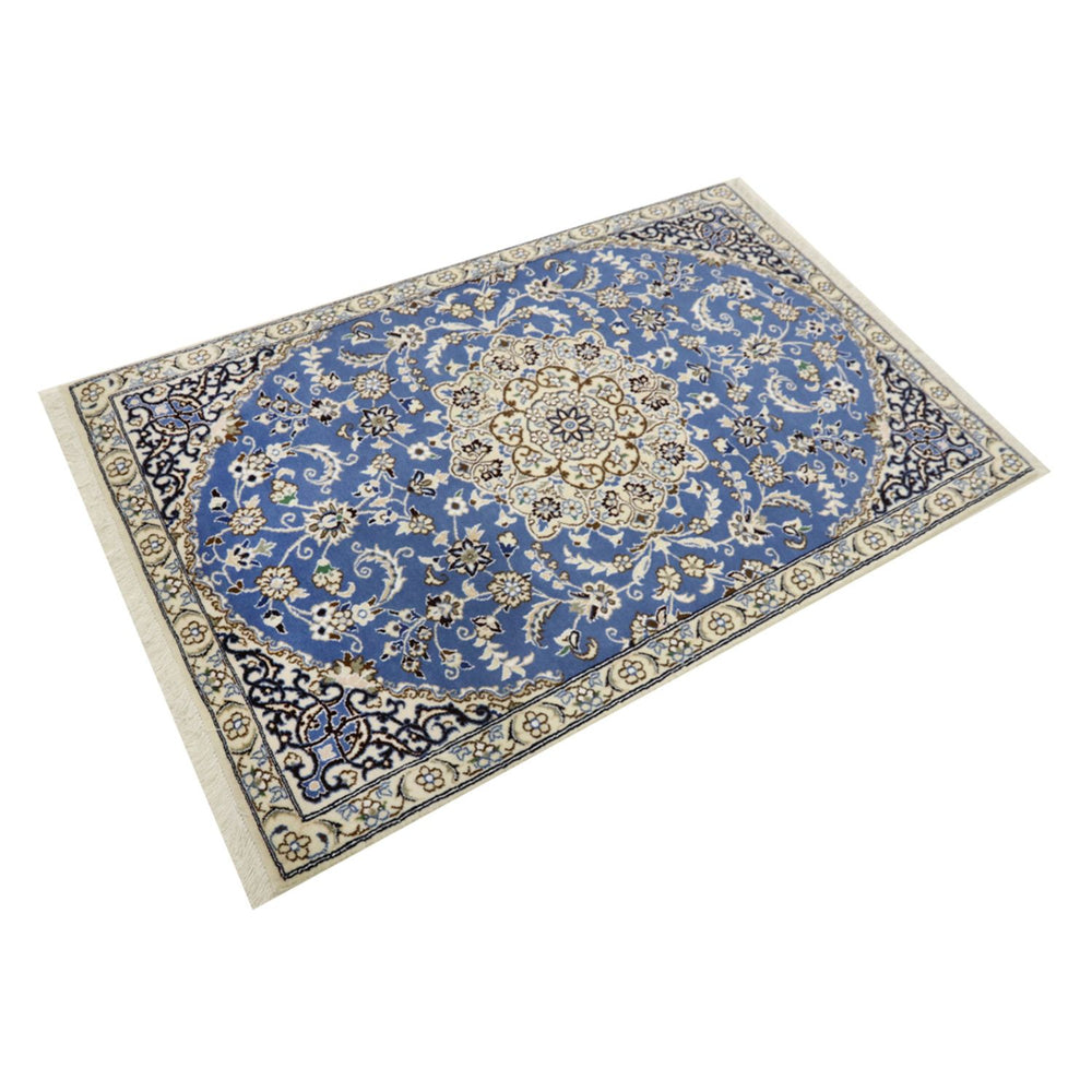 Perserteppich - Nain - Royal - 136 x 90 cm - blau
