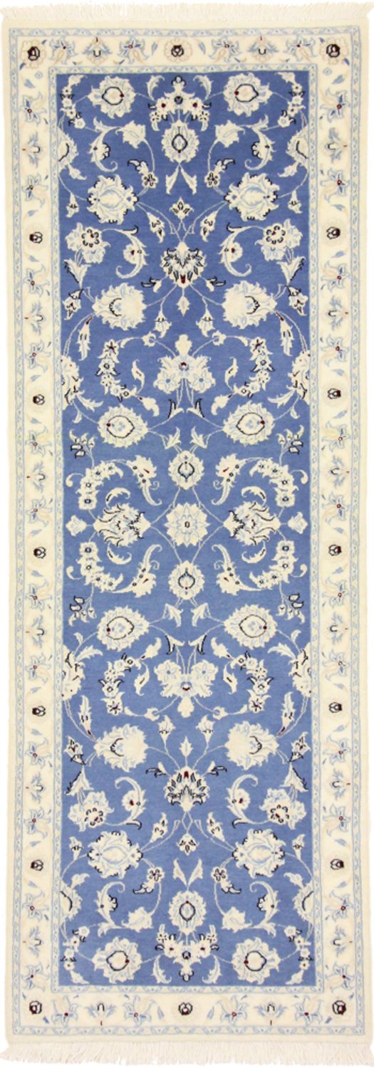Läufer Perser - Nain - Royal - 207 x 69 cm - blau