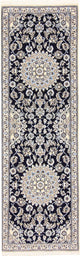 Läufer Perser - Nain - Royal - 196 x 61 cm - dunkelblau