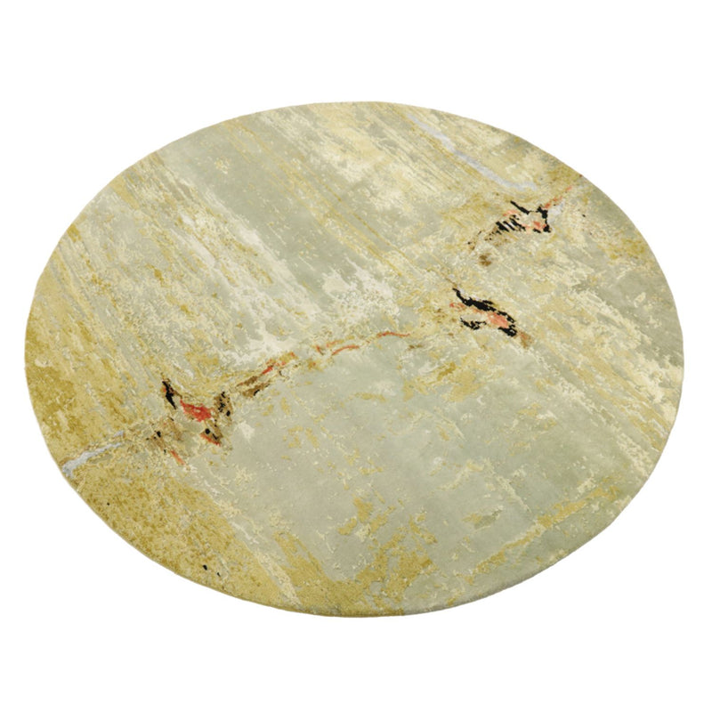 Designer Teppich rund  - 202 x 202 cm - mehrfarbig