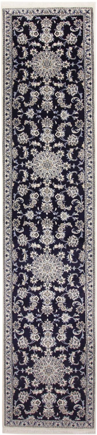 Läufer Perser - Nain - 383 x 76 cm - dunkelblau