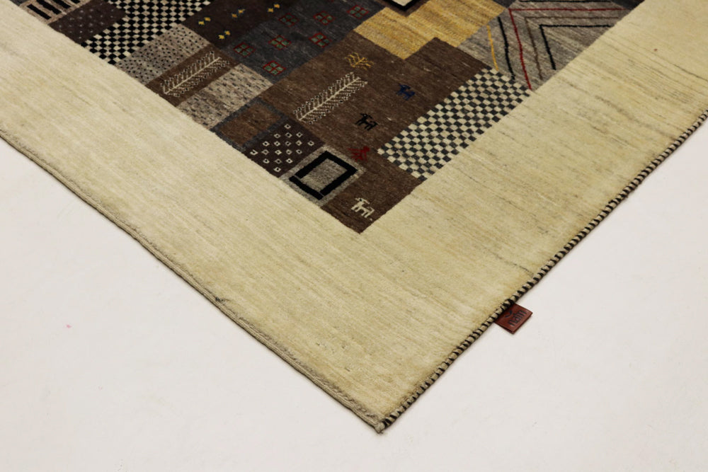 Gabbeh Teppich - Loribaft Indus - 251 x 181 cm - mehrfarbig