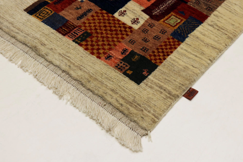 Gabbeh Teppich - Loribaft Indus - 127 x 85 cm - mehrfarbig