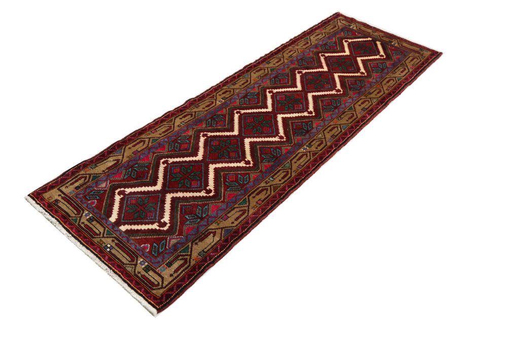 Läufer Perser - Nomadic - 260 x 87 cm - rost