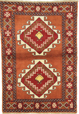 Perserteppich - Nomadic - 150 x 105 cm - terrakotta