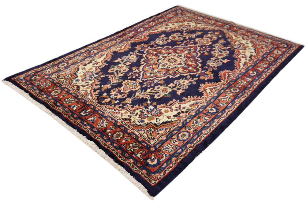 Perserteppich - Classic - 195 x 135 cm - dunkelblau