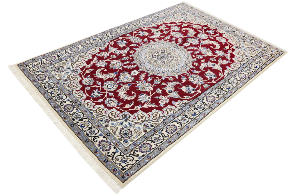 Perserteppich - Nain - 180 x 118 cm - rot