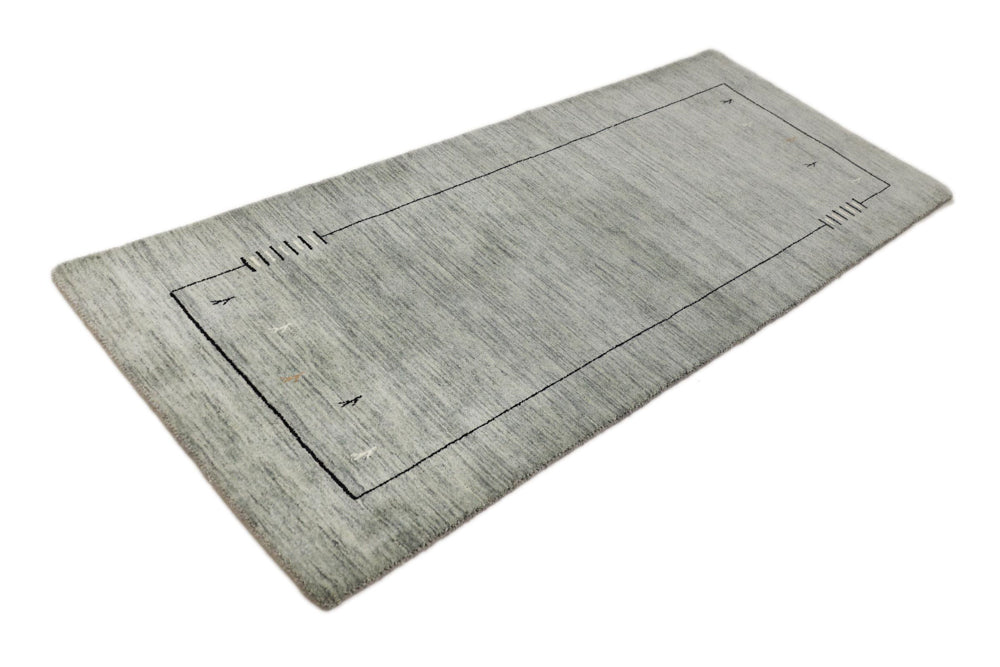 Läufer Gabbeh - Loribaft Softy - 203 x 83 cm - grau