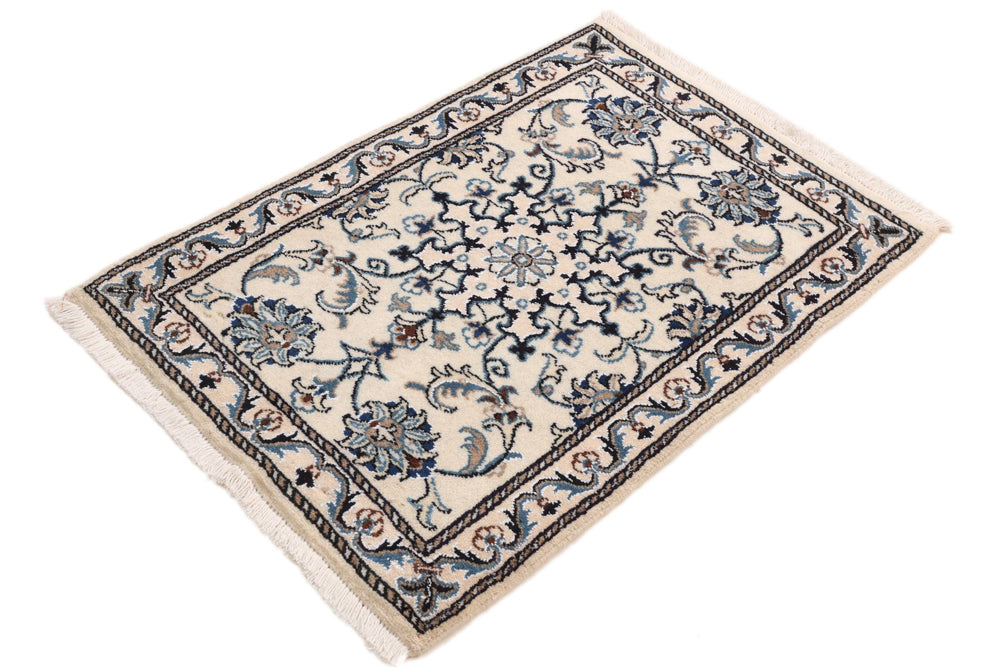 Perserteppich - Nain - 92 x 61 cm - creme