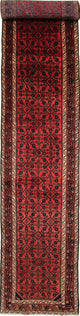 Läufer Perser - Nomadic - 485 x 85 cm - dunkelrot