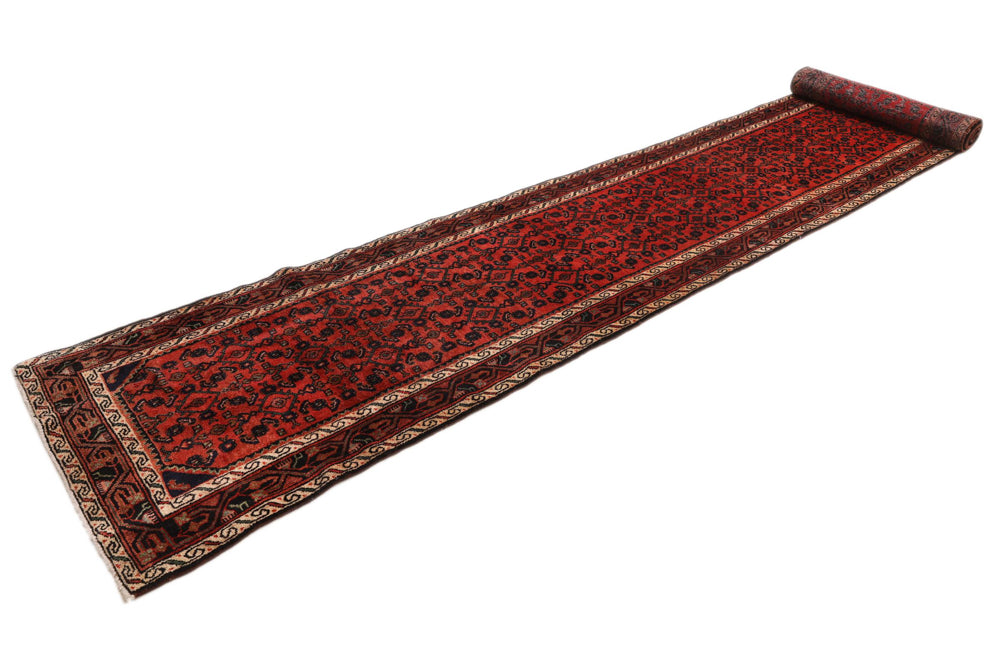Läufer Perser - Nomadic - 485 x 85 cm - dunkelrot