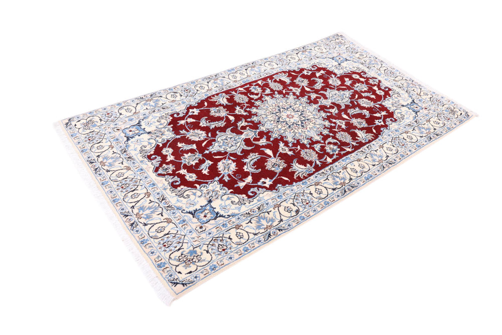 Perserteppich - Nain - 213 x 120 cm - rot