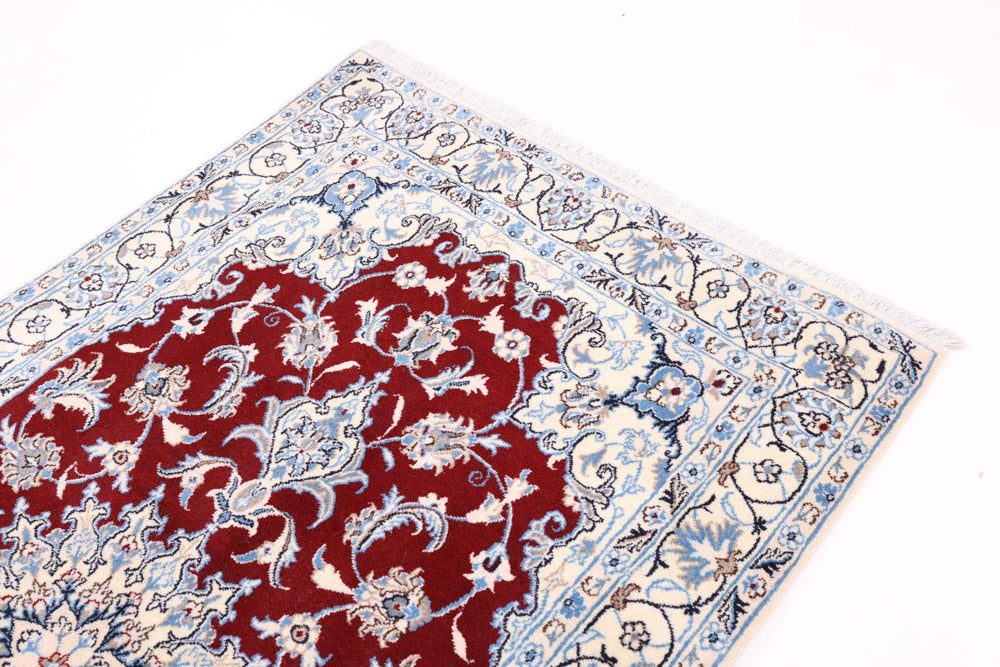 Perserteppich - Nain - 213 x 120 cm - rot