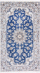 Perserteppich - Nain - 211 x 122 cm - blau