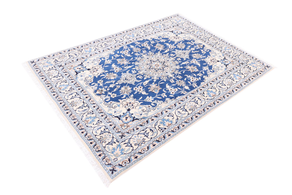 Perserteppich - Nain - 203 x 147 cm - blau