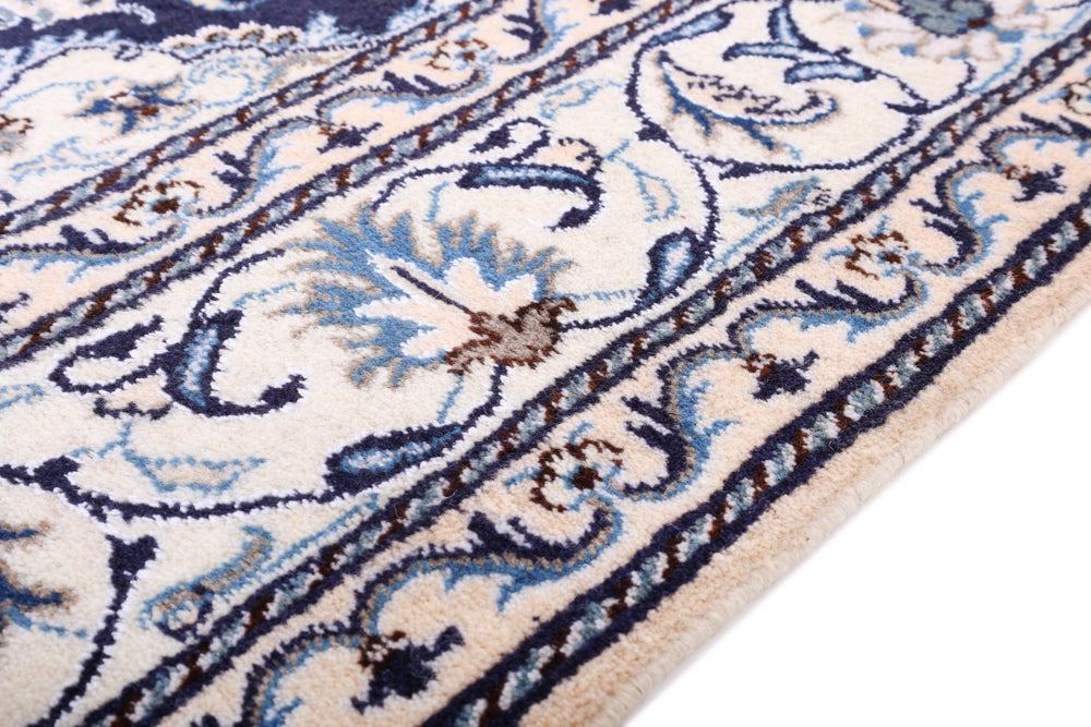 Perserteppich - Nain - 233 x 164 cm - dunkelblau