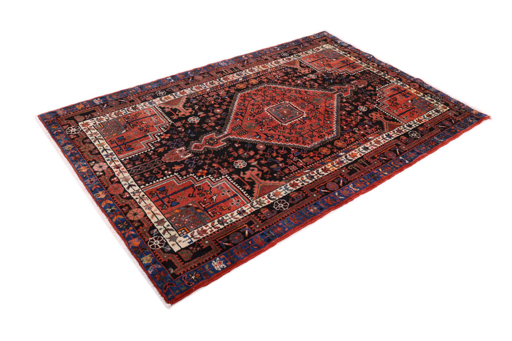 Perserteppich - Nomadic - 200 x 133 cm - dunkelrot