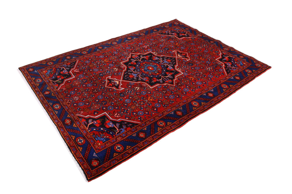 Perserteppich - Nomadic - 205 x 140 cm - dunkelrot