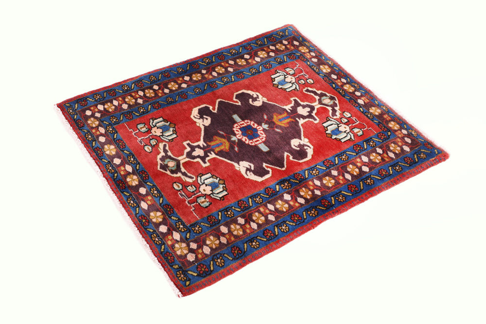 Perserteppich - Nomadic - 90 x 72 cm - mehrfarbig