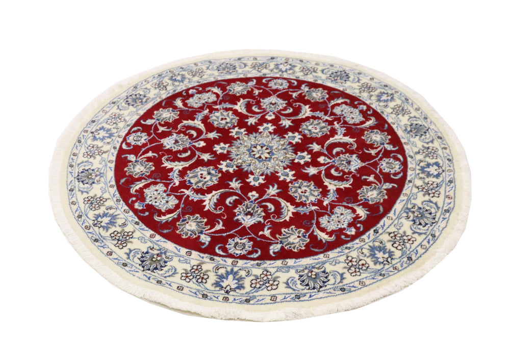 Perserteppich - Nain rund  - 150 x 150 cm - rot