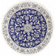 Perserteppich - Nain rund  - 150 x 150 cm - blau
