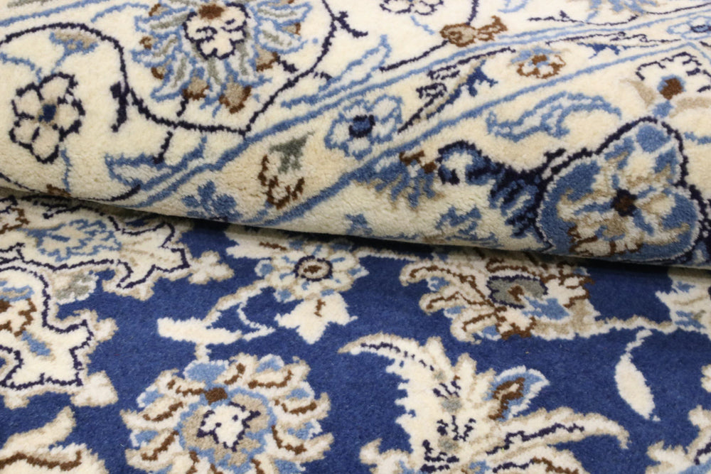 Perserteppich - Nain - 206 x 120 cm - blau