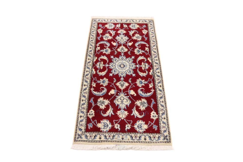 Perserteppich - Nain - 137 x 70 cm - rot