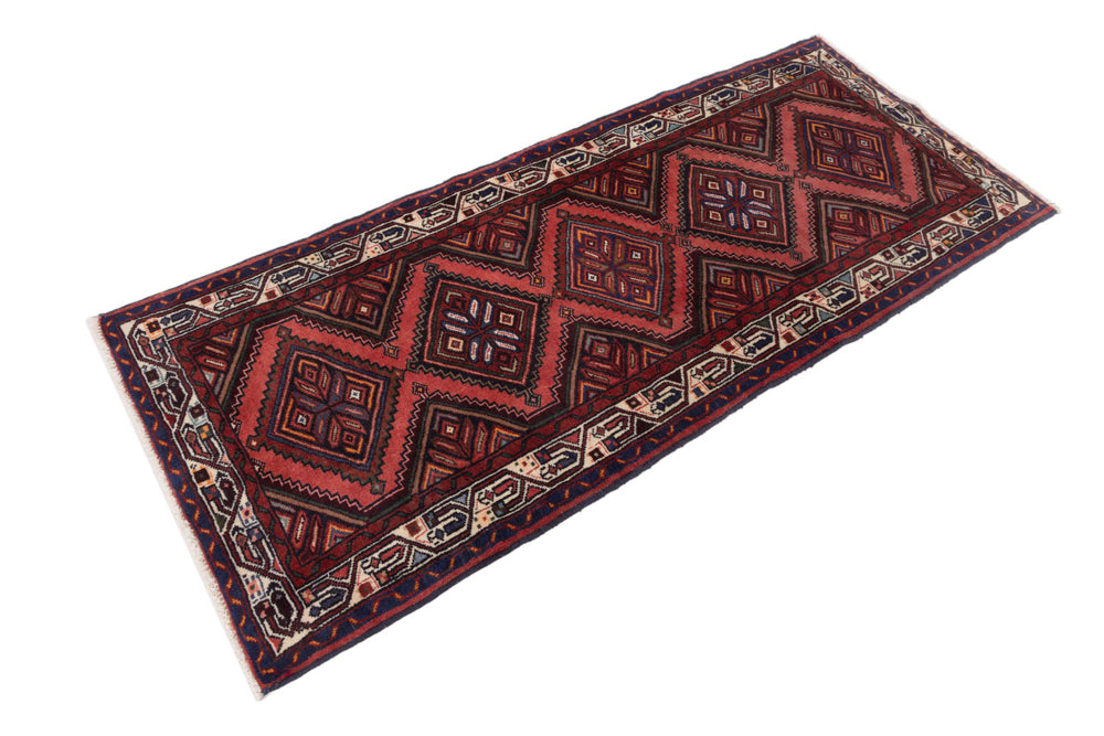 Läufer Perser - Nomadic - 210 x 90 cm - dunkelrot