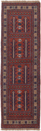 Läufer Perser - Nomadic - 195 x 60 cm - dunkelrot