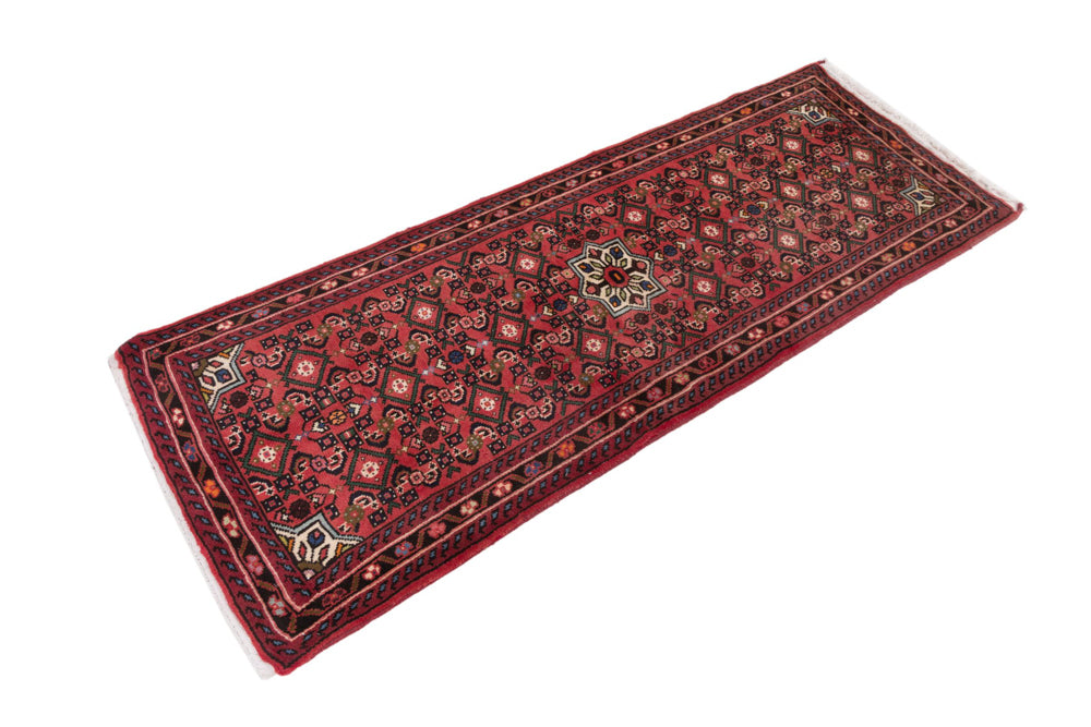 Läufer Perser - Nomadic - 200 x 80 cm - dunkelrot